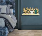 WAND NACHTKASTJE/PLANK VLINDERS SET 2 STUKS CM 43X19,2X16,5, Huis en Inrichting, Slaapkamer | Bedden, Ophalen of Verzenden, Nieuw