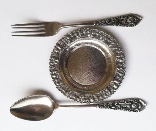 Lot of Ornate Silverware - Bestekset - Zilver, Antiek en Kunst, Antiek | Goud en Zilver
