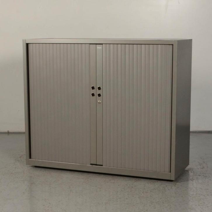 Roldeurkast Gispen Meta - Antraciet - 100 x 120 cm - Incl. 1, Huis en Inrichting, Kasten | Roldeurkasten en Archiefkasten, Ophalen of Verzenden