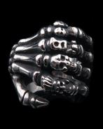 Memento Mori Ring - Schedels - De hand van het lot - Kracht,, Antiek en Kunst
