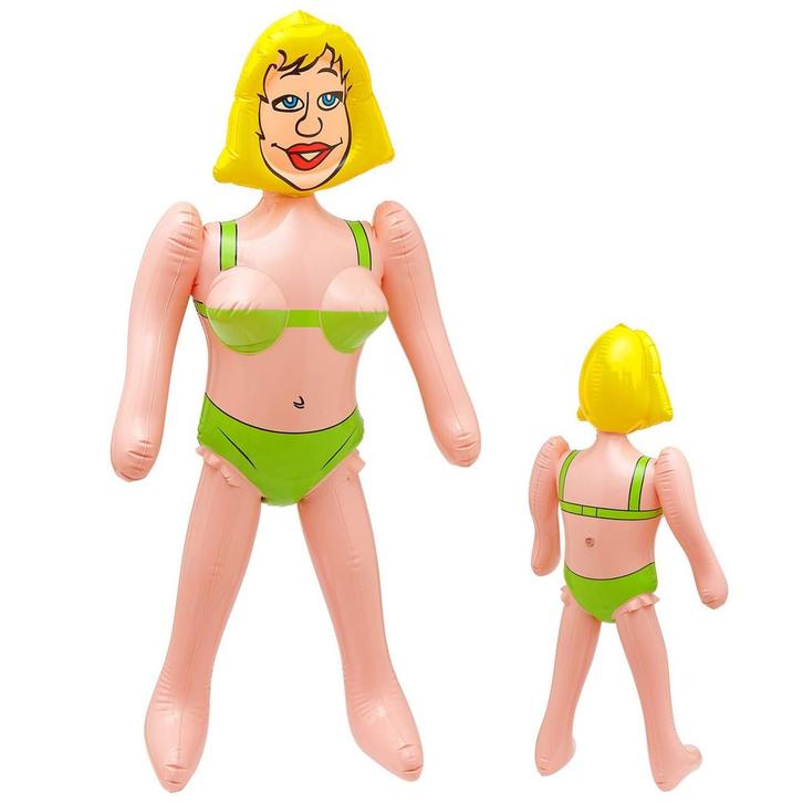 Pop Opblaas Vrouw, Hobby en Vrije tijd, Feestartikelen, Nieuw, Verzenden