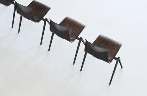 Thur - Stoel (4) - S22 - Hout, Staal, Antiek en Kunst, Antiek | Meubels | Stoelen en Banken