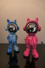 RichART - Lot de 2 astronautes POP bleu & rose en version