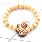Afrikaanse Armband - Houten kralen Armband - Afrikaanse cont, Nieuw, Ophalen of Verzenden