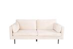 3-zitbank Annmari -  - Beige - Polyester Fluweel - Jörn, Huis en Inrichting, Verzenden, Nieuw