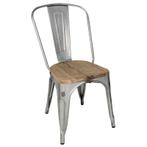 Bolero Bistro gegalvaniseerd stalen stoelen met houten, Zakelijke goederen, Horeca | Meubilair en Inrichting, Verzenden, Nieuw in verpakking