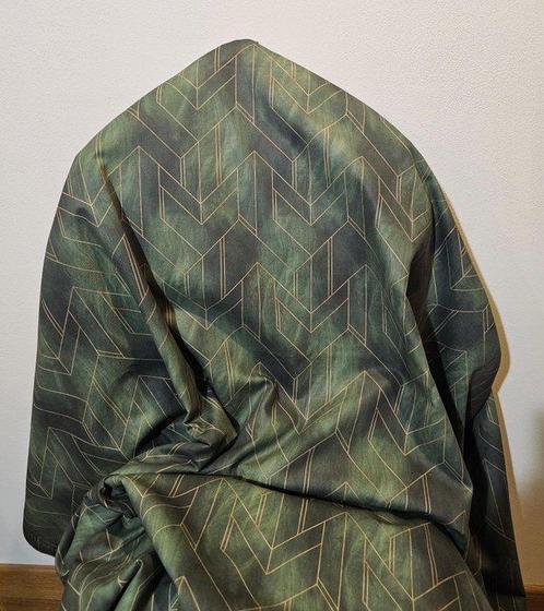 Art Deco Stof Origineel Mid Century -300x280cm- Geometrisch, Antiek en Kunst, Antiek | Kleden en Textiel