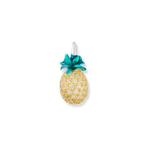Zilveren Ananas hanger met zirkonias, Verzenden, Nieuw