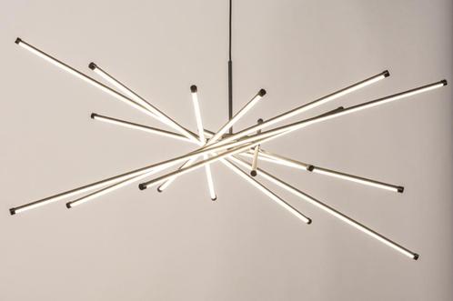 Rietveld Hanglampen - Wit, Zwart - Kunststof, Metaal, Alumin, Huis en Inrichting, Lampen | Hanglampen, Verzenden