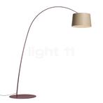 Foscarini Twiggy Wood Booglamp LED, bourgondisch rood - eike, Huis en Inrichting, Lampen | Vloerlampen, Verzenden, Nieuw