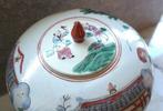 2 X Chinese gemberpot incl. houten voet. - Porselein - China