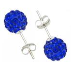 Fako Bijoux® - Oorbellen - Disco Dots - Steker - Donkerblauw, Sieraden, Tassen en Uiterlijk, Oorbellen, Verzenden, Nieuw