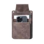 Iphone / Portemonnee holster - Grijs - LD-O702, Verzenden