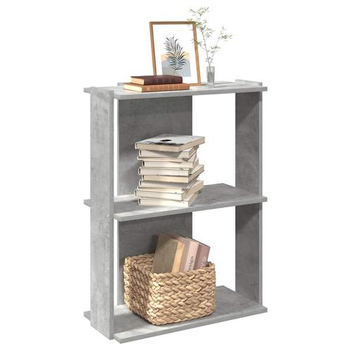 vidaXL Boekenkast 3-laags 60x30x80 cm bewerkt hout, Huis en Inrichting, Kasten | Boekenkasten, Nieuw, Overige houtsoorten, Verzenden