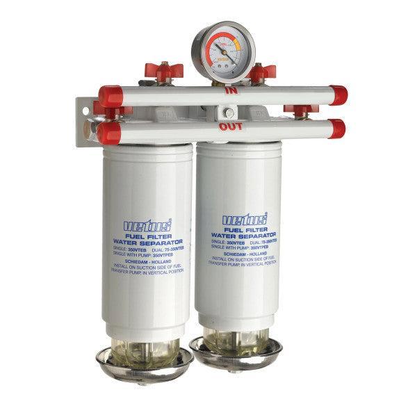 Bieden: Vetus 75350VTEB double fuel filter water, Watersport en Boten, Bootonderdelen, Motor en Techniek, Nieuw, Zeilboot of Motorboot
