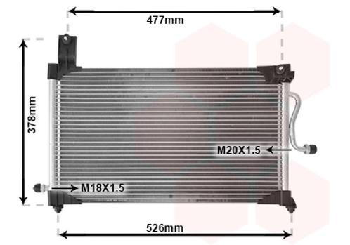 LUCHTCONDENSATOR VOOR DAEWOO MATIZ 1998-2000 96566331, Auto-onderdelen, Airco en Verwarming, Nieuw, Ophalen of Verzenden