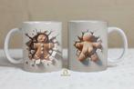 Gingerbread Man 3D Mok 11oz Wit, Verzenden, Nieuw