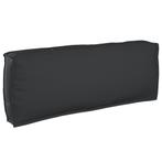 vidaXL Palletkussen voor rugleuning Zwart 120 x 40 x 12 cm, Verzenden, Nieuw, Zwart
