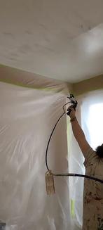 Wanden en Plafonds spuiten....Nu aktie prijzen..., Diensten en Vakmensen, Schilders en Behangers, Kleuradvies, Binnenschilderwerk