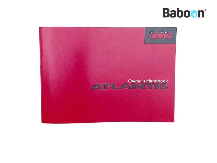 Instructie Boek Derbi Atlantis 100 2T E1 2001-2002 English, Motoren, Onderdelen | Overige, Gebruikt, Verzenden