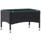 vidaXL Salontafel 60x40x36 cm poly rattan zwart, Tuin en Terras, Tuintafels, Verzenden, Nieuw