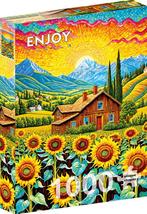 Sunflower House Puzzel (1000 stukjes) | Enjoy Puzzle -, Hobby en Vrije tijd, Denksport en Puzzels, Nieuw, Verzenden