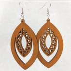 Houten oorbellen | Afrikaanse bruine houten oorbellen, Sieraden, Tassen en Uiterlijk, Oorbellen, Ophalen of Verzenden, Nieuw