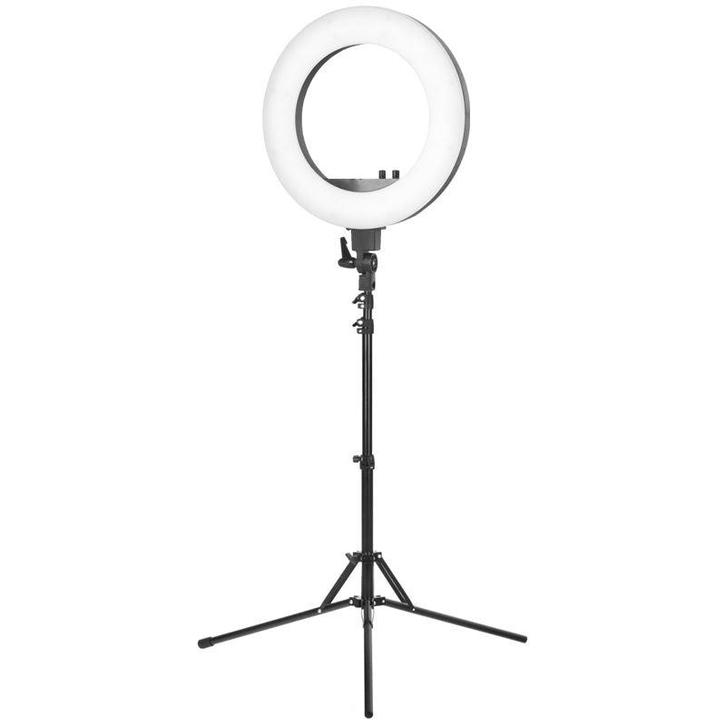 AS ringlamp (46 cm) - Verstelbaar met ingebouwde diffuser, Audio, Tv en Foto, Fotografie | Professionele apparatuur, Nieuw, Verzenden