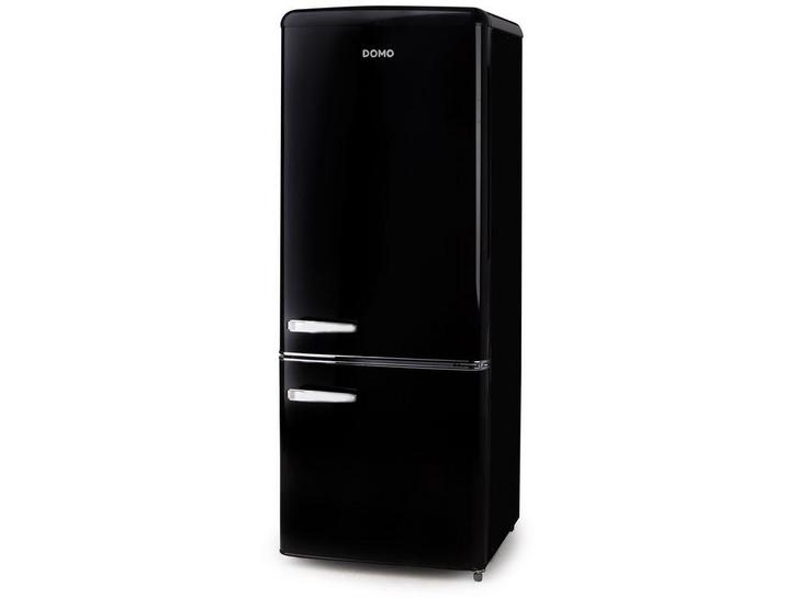 DOMO DO91706R - Retro Koelkast - 191L inhoud - Zwart, Witgoed en Apparatuur, Koelkasten en IJskasten, Zo goed als nieuw, Verzenden