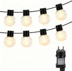 Lichtsnoer Buiten - Lichtslinger - Led - 5 m - Zwart - Aigos, Verzenden, Zo goed als nieuw