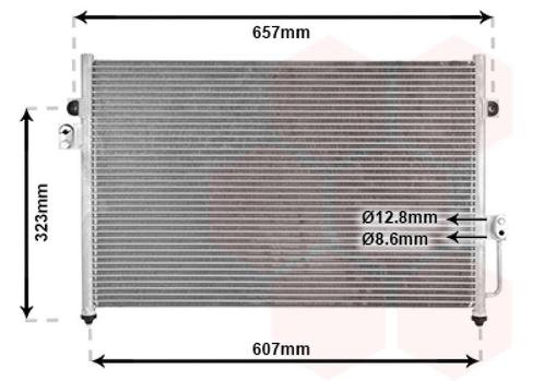 LUCHTCONDENSATOR VOOR HYUNDAI TERRACAN HP 2001-2003, Auto-onderdelen, Airco en Verwarming, Nieuw, Ophalen of Verzenden