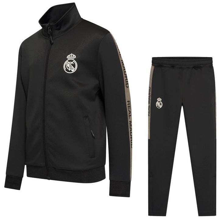 Kingdo Real Madrid Trainingspak - 2025-2026 - Zwart - Kind, Sport en Fitness, Voetbal, Nieuw, Verzenden