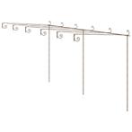 Tuinpergola 6x3x2,5 m ijzer antiekbruin (Tuinbogen pergola), Verzenden, Nieuw