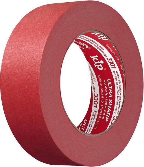 Kip 3301 Ultra Sharp Tape 36mm x 50m Rood, Doe-het-zelf en Verbouw, Schildersmaterialen, Nieuw, Verzenden