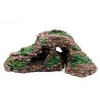 Stenen grot met begroeiing medium OS-178 - aquarium decorati, Dieren en Toebehoren, Vissen | Aquaria en Toebehoren, Ophalen of Verzenden