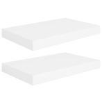 Zwevende Wandplanken Wit 40cm - Retourdeal - Slimme Koop!, Huis en Inrichting, Woonaccessoires | Wandplanken en Boekenplanken