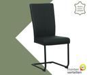 Leren eetkamerstoel Dry - Toledo Nero (zwart) - Sledepoot, Huis en Inrichting, Stoelen, Nieuw, Leer, Ophalen of Verzenden, Eén
