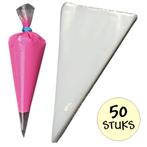 Fako Bijoux - 50x Wegwerp Spuitzak Polyethyleen - Icing Bag, Verzenden, Nieuw