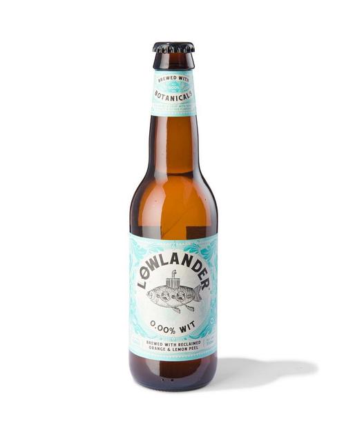 Lowlander Lowlander wit bier alcoholvrij 33cl, Diversen, Levensmiddelen, Verzenden