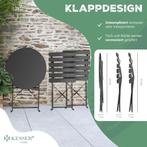 KESSER® Bistroset 2 Persoons - Tuinstoelen - Tuinset - Antra, Tuin en Terras, Tuinmeubel-accessoires, Verzenden, Nieuw