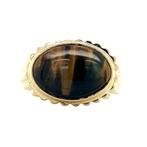 Ring met tijgeroog 9 krt, Sieraden, Tassen en Uiterlijk, Ringen, Ophalen of Verzenden, Nieuw