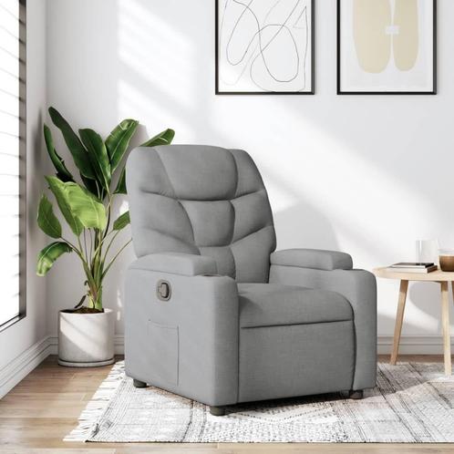 Lichtgrijze Relax Fauteuil - Tweedekansje - Comfortabel!, Huis en Inrichting, Fauteuils, 50 tot 75 cm, Minder dan 75 cm, Nieuw