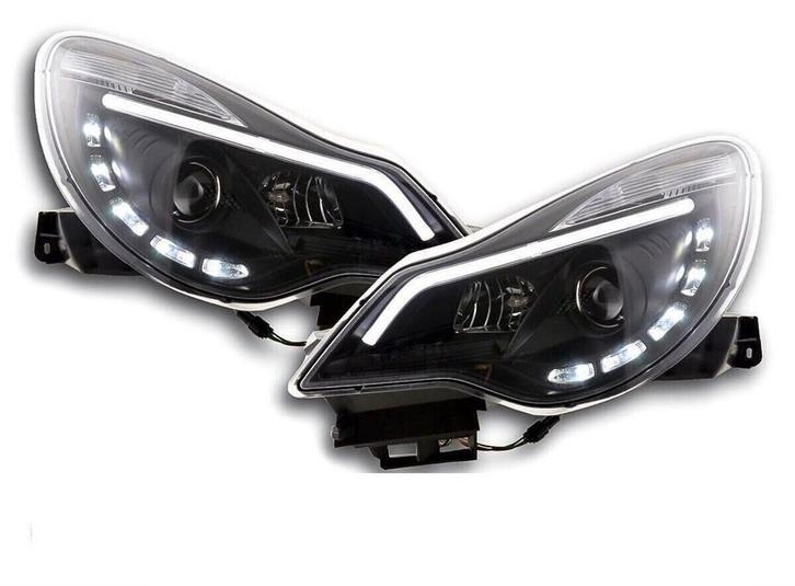 Koplampen Opel Corsa D 11- helder zwart, Auto-onderdelen, Overige Auto-onderdelen, Ophalen of Verzenden