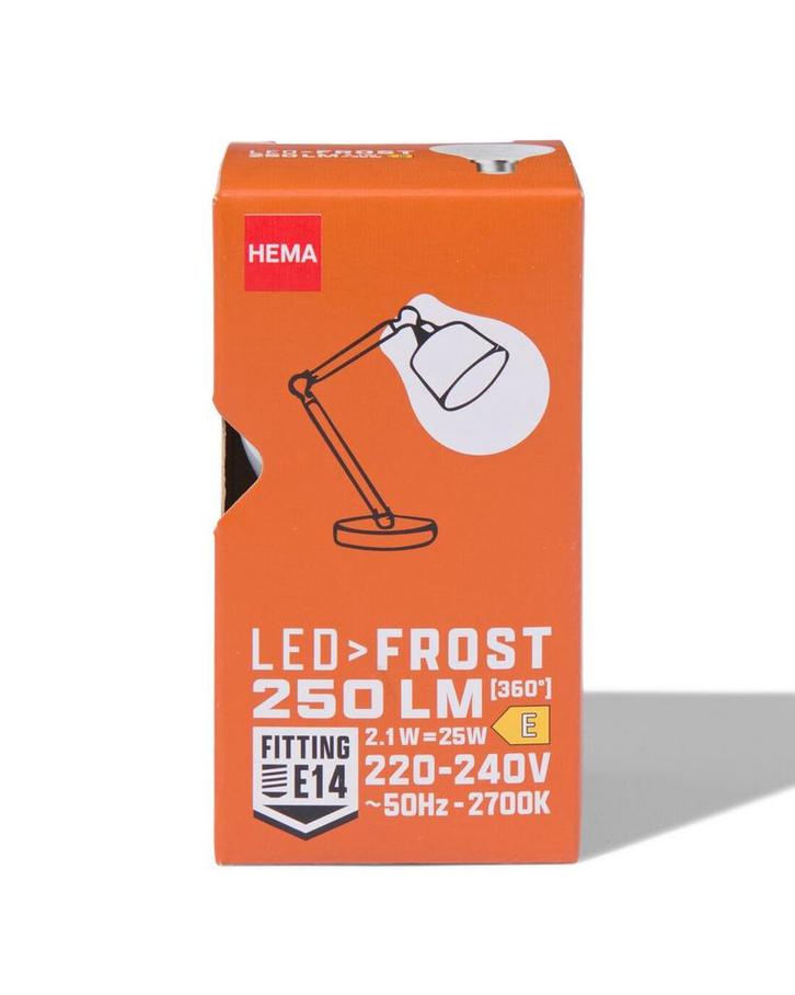 HEMA Led kogel frost E14 4.2W 250lm, Huis en Inrichting, Lampen | Overige, Nieuw, Verzenden