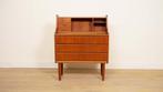 Vintage secretaire | Teak | 80 cm, Ophalen of Verzenden, Nieuw
