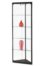 Luxe vitrinekast hoek zwart 50 cm, Nieuw in verpakking