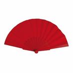 Zomerse waaier rood 23 cm - Waaiers, Hobby en Vrije tijd, Feestartikelen, Ophalen of Verzenden, Nieuw