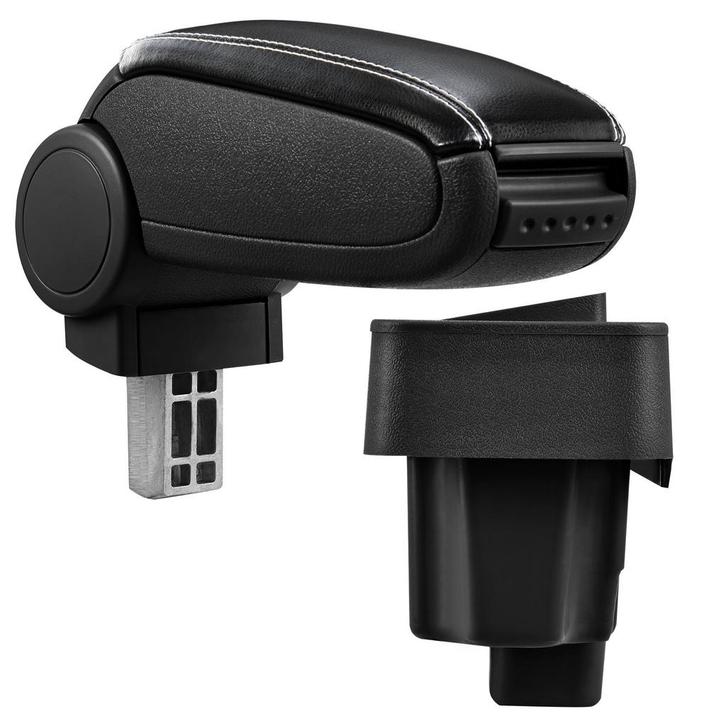 Armsteun BMW E36 90-2000 kunstleer zwart met wit stiksel, Auto diversen, Auto-accessoires, Verzenden