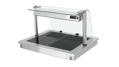 GGM Gastro | Inbouw warmhoudplaat - 0,8m - 2x GN 1/1 - met |, Zakelijke goederen, Horeca | Meubilair en Inrichting, Verzenden