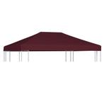 vidaXL Prieeldak 310 g/m² 3x4 m bordeaux, Tuin en Terras, Verzenden, Nieuw